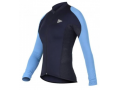 Blusa Ciclismo Manga Longa Sol Sports New Training Preto - Azul 